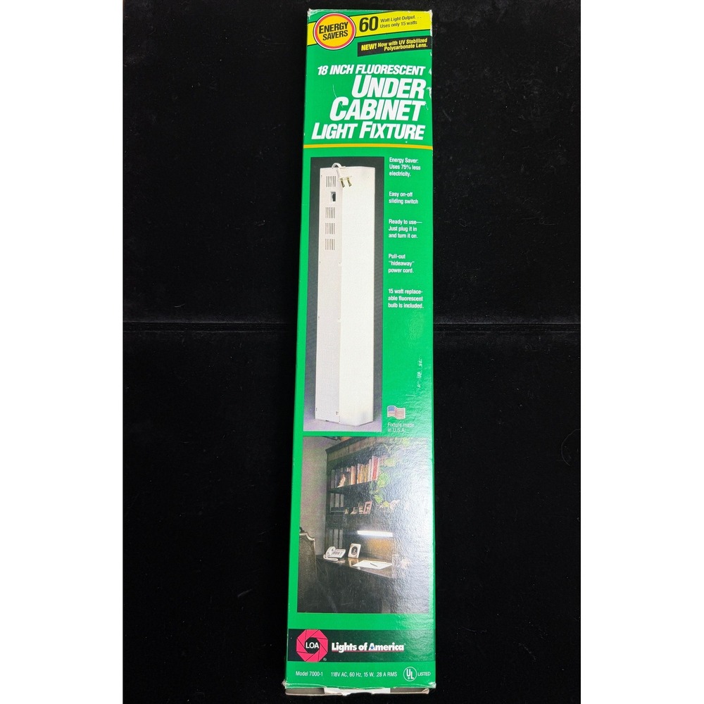 Lights of America 18 Inch Fluorescent Under Cabinet Light Fixture: 7000-1 White